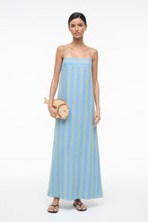 LAURA LINEN DRESS | SEAPORT STRIPE