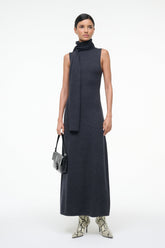 CANAL MIDI DRESS | CHARCOAL