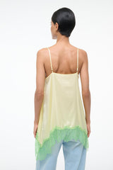 CHLOE SILK CAMI | KEY LIME SPROUT