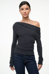 PHILOMENA TOP | CHARCOAL