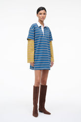 IVAR DRESS | CHARTREUSE STRIPE NAUTIC STRIPE