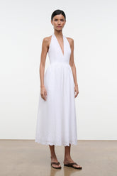 GRAZIA LINEN DRESS | WHITE
