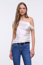 PHARE SILK TOP | IVORY