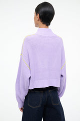 CROPPED HAMPTON SWEATER | WISTERIA