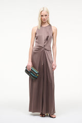 JAELYN SILK DRESS | MINK