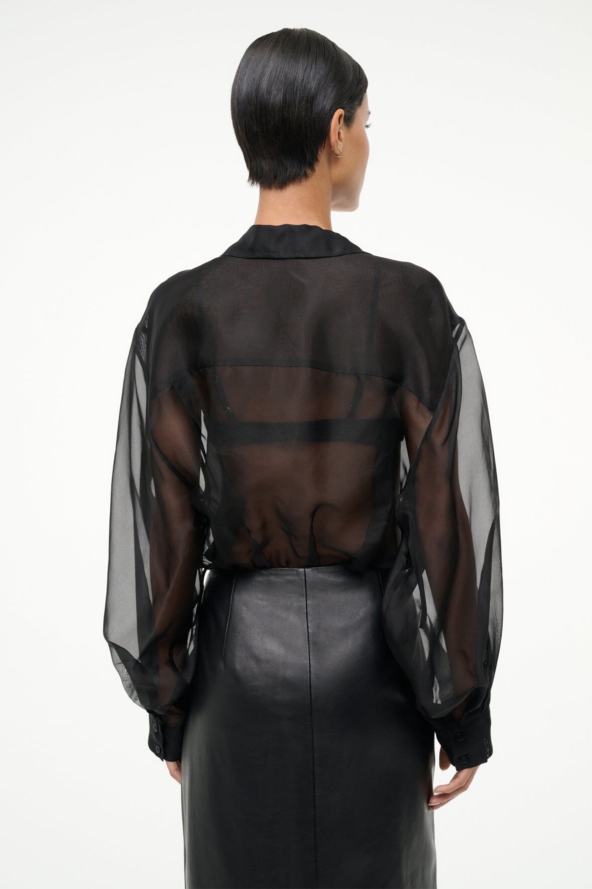 EVE SILK BODYSUIT | BLACK