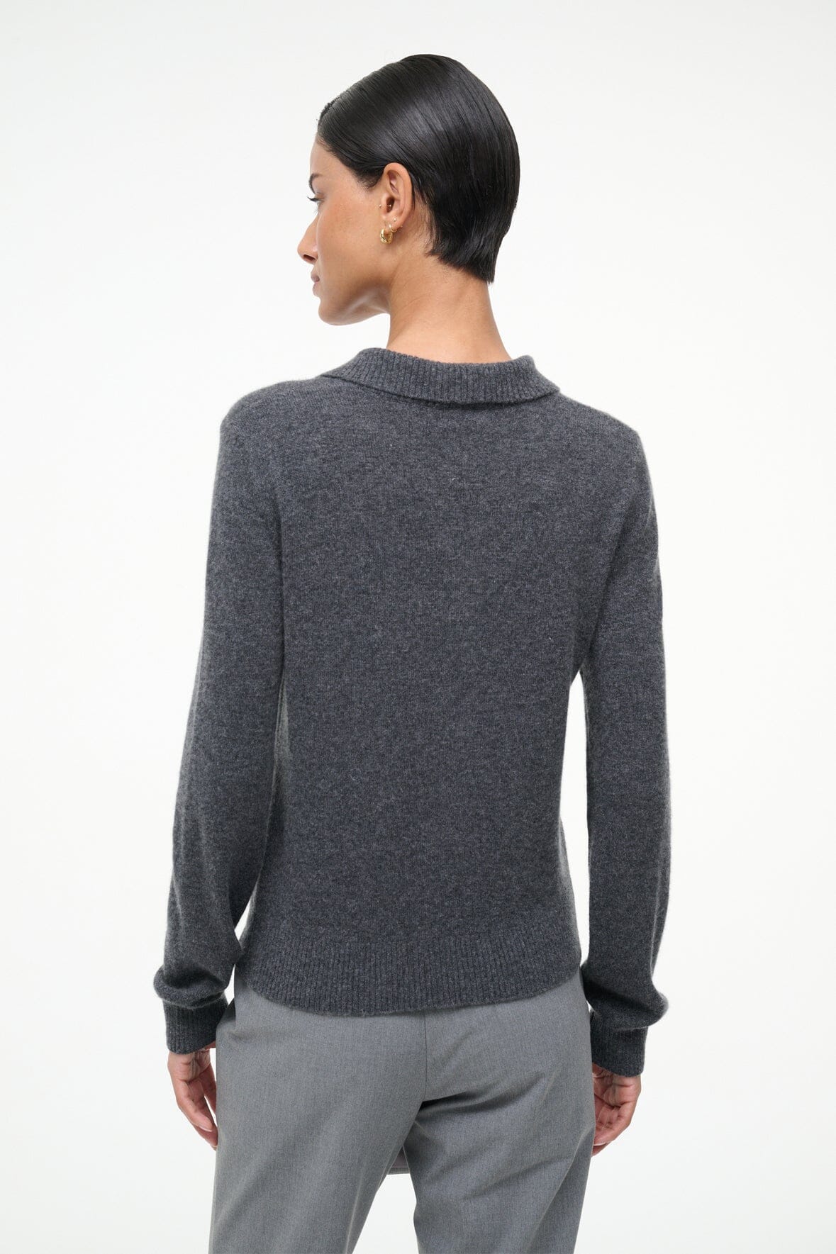 GEMMA CASHMERE SWEATER | CHARCOAL