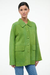 ROXANNE SUEDE JACKET | LEAF SUEDE